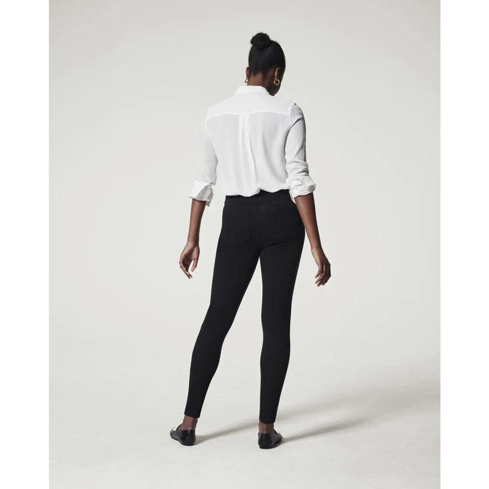 Spanx Jean-ish Ankle Leggings 20018r Black Pull On Stretch Women's Size Small - Picture 9 of 14
